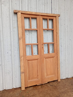 Puerta Griega De Madera Antigua Cedro Cod.12462 Chapasusadas - tienda online