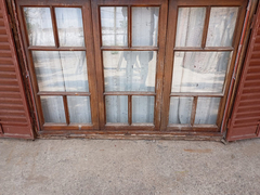 Ventana De Madera Cedro Con Celosias Cod.1102 Chapasusadas en internet