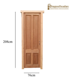 Puerta Tablero Madera Antigua Cedro Cod.1055 Chapasusadas - comprar online