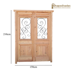 Puerta Frente Madera Antigua Pinotea Cod.12422 Chapasusadas - comprar online