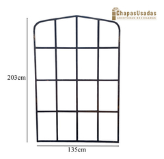 Antiguas Ventanas Paño Fijo De Hierro Cod.12364 Chapasusadas - comprar online