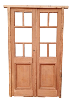 Puerta Griega De Madera Antigua Cedro Cod.12460 Chapasusadas