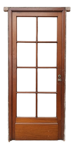 Puerta De Madera Cedro Vidriada Cod.12231 Chapasusadas