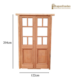 Puerta Griega De Madera Antigua Cedro Cod.12460 Chapasusadas - comprar online