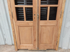 Puertas De Madera Cedro Con Celosías Cod.11686 Chapasusadas - comprar online