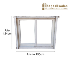 Ventana Corrediza De Madera Cedro Cod.1035 Chapasusadas - comprar online