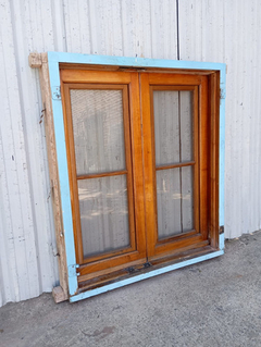 Ventana De Madera Antigua Cedro Cod.1059 Chapasusadas - tienda online