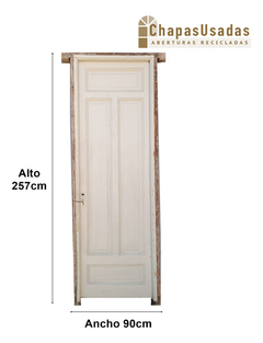 Puertas Tablero Madera Antigua Cedro Cod.12195 Chapasusadas - comprar online