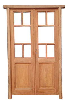 Puerta Griega De Madera Antigua Cedro Cod.12461 Chapasusadas