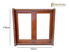 Ventana Antigua De Madera Cedro Cod.12351 Chapasusadas - comprar online