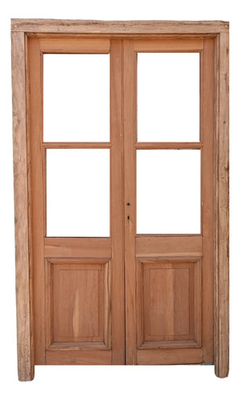 Puerta De Madera Antigua Con Marco Cod.12191 Chapasusadas