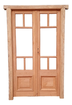 Puerta Griega De Madera Antigua Cedro Cod.12459 Chapasusadas