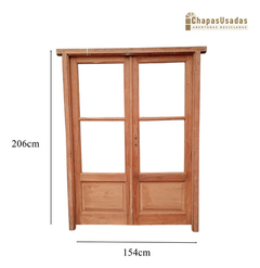 Puerta Madera Antigua Cedro Con Marco Cod.12465 Chapasusadas - comprar online