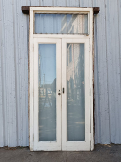 Puerta Balcón De Madera Antigua Cedro Cod.11999 Chapasusadas