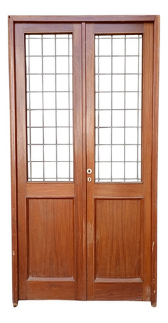 Puerta Madera Antigua Cedro Vitraux Cod.12471 Chapasusadas