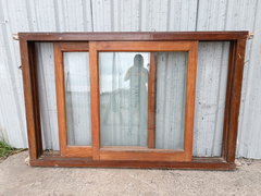 Ventana Corrediza De Madera Cedro Chapasusadas Cod.12396 - tienda online