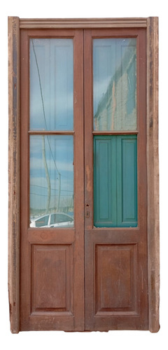 Puertas Balcón Madera Antigua Cedro Cod.12273 Chapasusadas