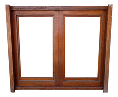 Ventana Antigua De Madera Cedro Cod.12350 Chapasusadas