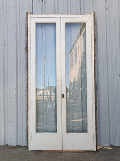 Puerta Balcón De Madera Antigua Cedro Cod.11998 Chapasusadas