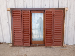 Imagen de Ventana De Madera Cedro Con Celosias Cod.1101 Chapasusadas