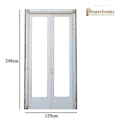 Puerta Balcón De Madera Antigua Cedro Cod.11998 Chapasusadas - comprar online