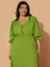 Vestido Midi Fenda Verde - Lenner - Help me plus