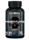 Termogenico Thermo Flame 60 Tabletes - Black Skull com Cafeina 60 Capsulas
