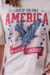 T-shirt oversized America - Bege Claro - comprar online