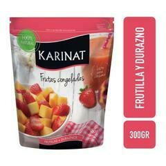 KARINAT FRUTILLA Y DURAZNO X300G