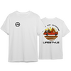 Camiseta LifeStyle Loucos por Motocross Branca 100% Algodão