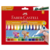 CANETAS HIDROGRAFICAS JUMBO TRIANGULAR COM 12 CORES - FABER CASTELL