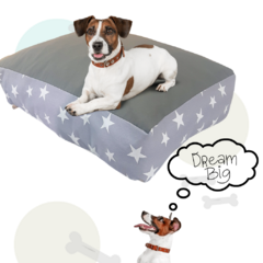 CAMA SOUL ESTRELLAS GRIS MODELO CON FUNDA- ENVIO GRATIS en internet