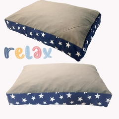 CAMA SOUL ESTRELLAS AZUL MODELO CON FUNDA - ENVIO GRATIS - tienda online