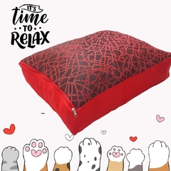 CAMA PETIT ANTIDESGARRO ROJA RECTANGULAR CON FUNDA .ENVIO GRATIS