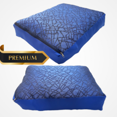 CAMA PETIT ANTIDESGARRO AZUL RECTANGULAR CON FUNDA .ENVIO GRATIS en internet