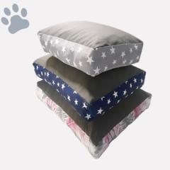 CAMA SOUL ESTRELLAS GRIS MODELO CON FUNDA- ENVIO GRATIS - tienda online