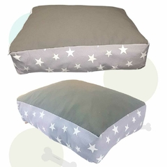 Imagen de CAMA SOUL ESTRELLAS GRIS MODELO CON FUNDA- ENVIO GRATIS