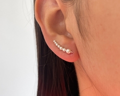 brinco ear cuff bolinhas