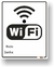 PLACA ADESIVA -WIFI- BRANCA POLIESTER 20X15CM COMFORT - comprar online