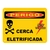 PLACA CERCA ELETRICA ALTA TENSAO PERIGO - comprar online