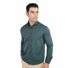 Camisa Social Manga Longa Slim Fit Xadrez