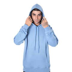 MOLETOM HODDIE CANGURU LISO FELPADO 2 CABOS