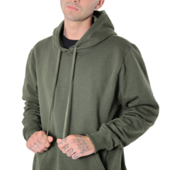 MOLETOM HODDIE CANGURU LISO FELPADO 2 CABOS - comprar online