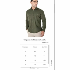 CAMISA MANGA LONGA SLIM FIT SARJA na internet