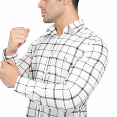 Camisa Manga Longa Slim Fit Quadriculada - comprar online