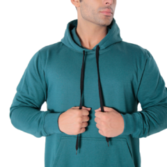 MOLETOM HODDIE CANGURU LISO FELPADO 2 CABOS - comprar online