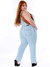 Macacão Jeans Feminino Cintura Alta Plus Size - comprar online