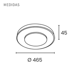 Plafon LED extrachato FLAM M - tienda online