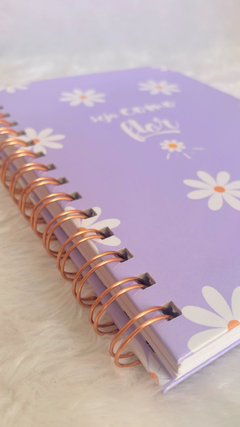 Caderno - Seja como flor - Lilás - comprar online