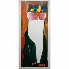 Aldemir Martins Serigrafia "Gato Verde" - comprar online